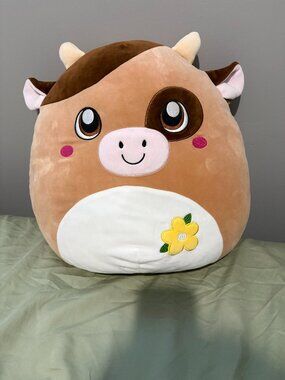 Squishmallows 16" Sage Brown Cow